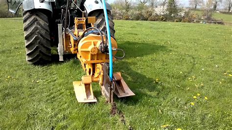 mole plough for mini digger|mole ploughing nz.